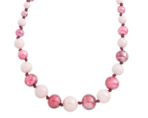 Collana Aqua vetro di Murano rubino Murrina Murano Venezia