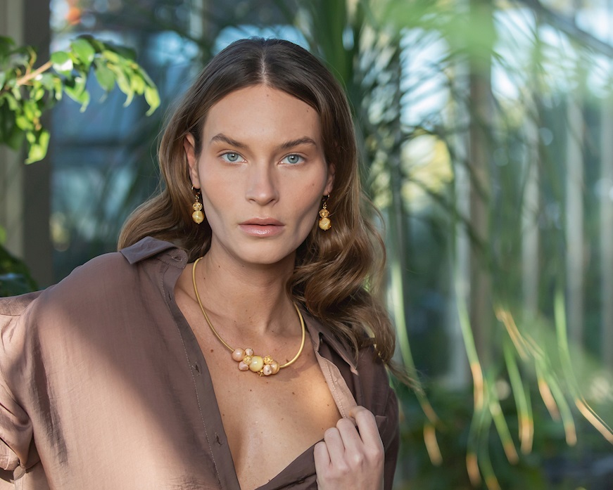 Collana Soraya vetro di Murano sabbia Murrina Murano Venezia