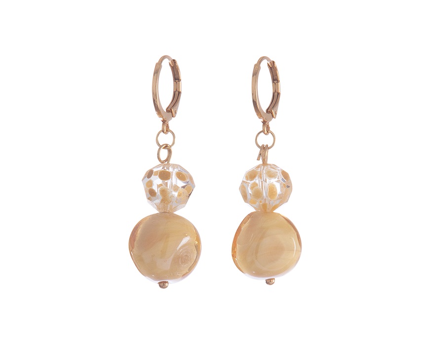 Orecchini Soraya vetro di Murano sabbia Murrina Murano Venezia