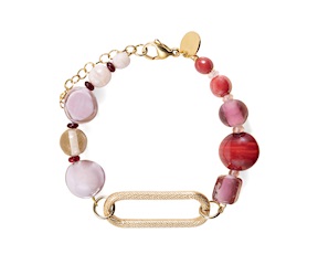 Bracciale Breeze vetro di Murano rosa Murrina Murano Venezia