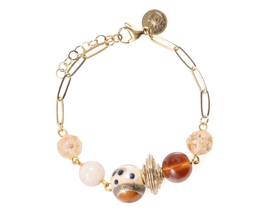 Bracciale Glow vetro di Murano topazio Murrina Murano Venezia