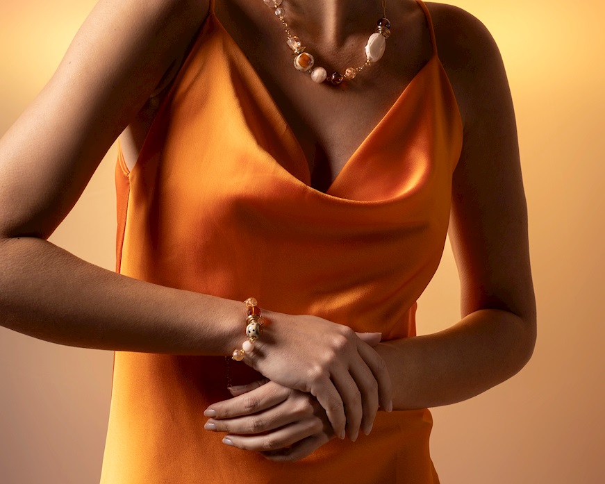 Bracciale Glow vetro di Murano topazio Murrina Murano Venezia