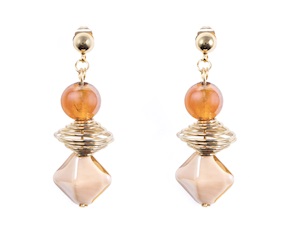 Orecchini Glow vetro di Murano topazio Murrina Murano Venezia