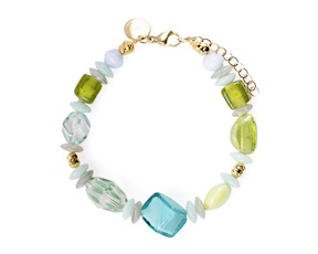 Bracciale Evoque vetro di Murano verde Murrina Murano Venezia