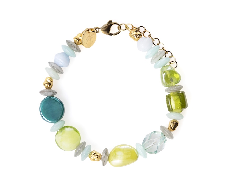 Bracciale Evoque vetro di Murano verde Murrina Murano Venezia