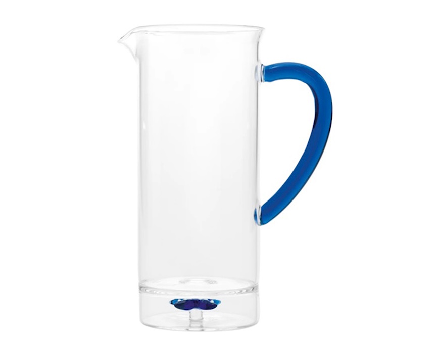 Caraffa grande Teca Mare stella marina blu Zafferano