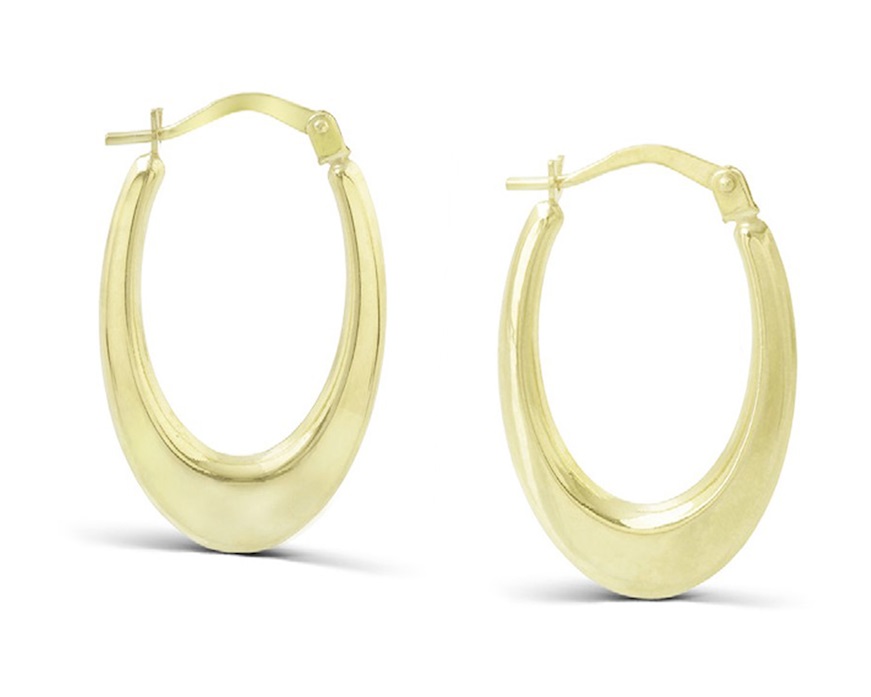 Orecchini Oro 9 Kt con ovali Unoaerre