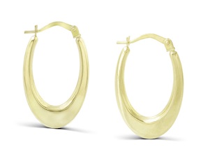 Orecchini Oro 9 Kt con ovali Unoaerre