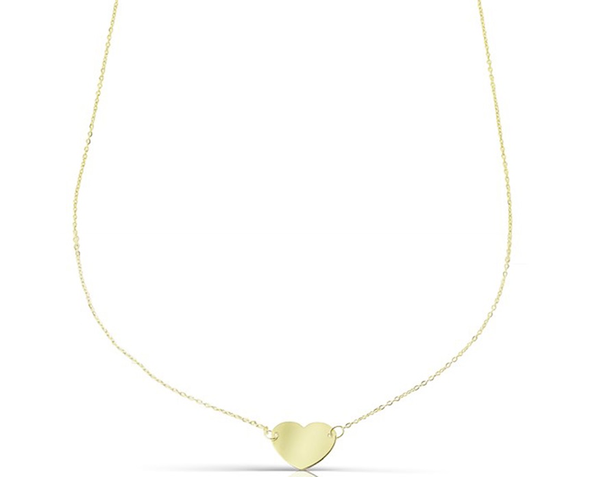 Collana Oro 9 Kt con cuore Unoaerre