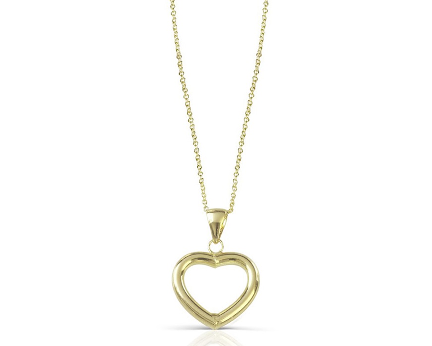 Collana Oro 9 Kt con cuore Unoaerre