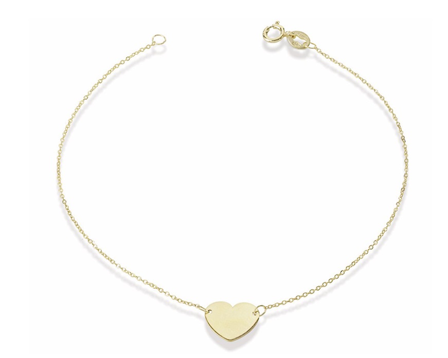 Bracciale Oro 9 Kt con cuore Unoaerre