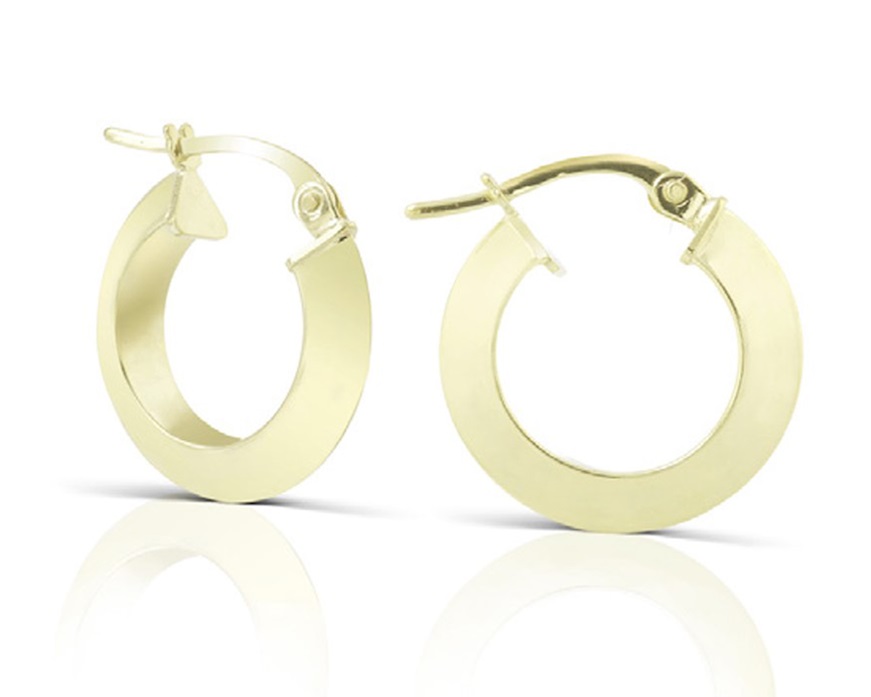 Orecchini Oro 9 Kt con cerchio Unoaerre