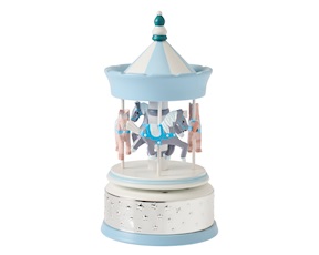 Carillon Giostra di Cavalli celeste Selezione Zanolli