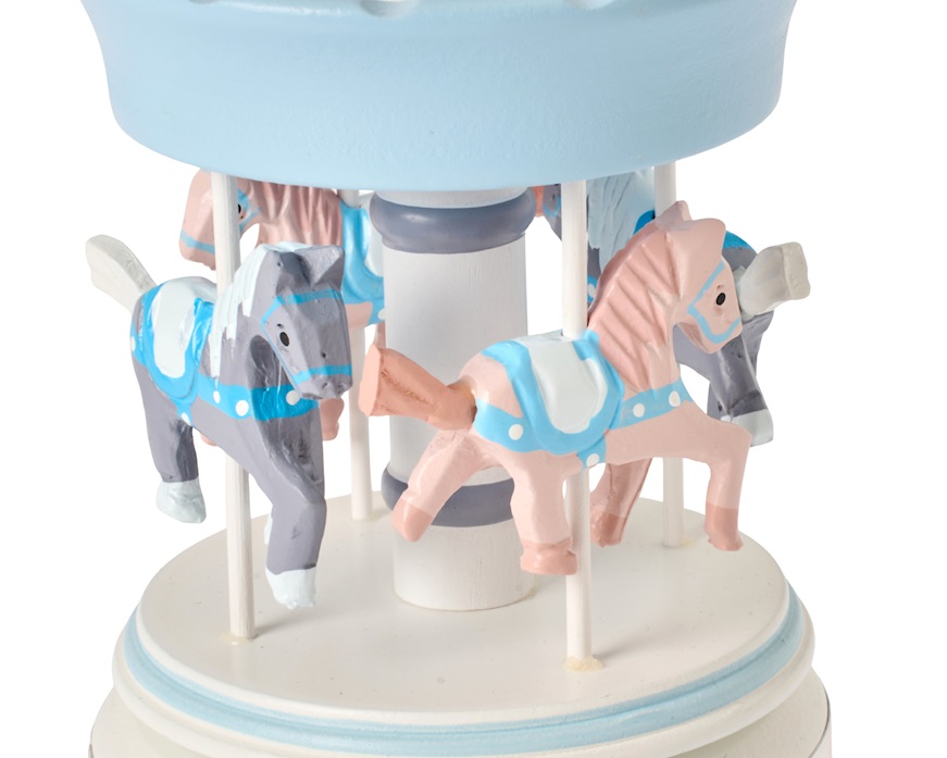 Carillon Giostra di Cavalli celeste Selezione Zanolli