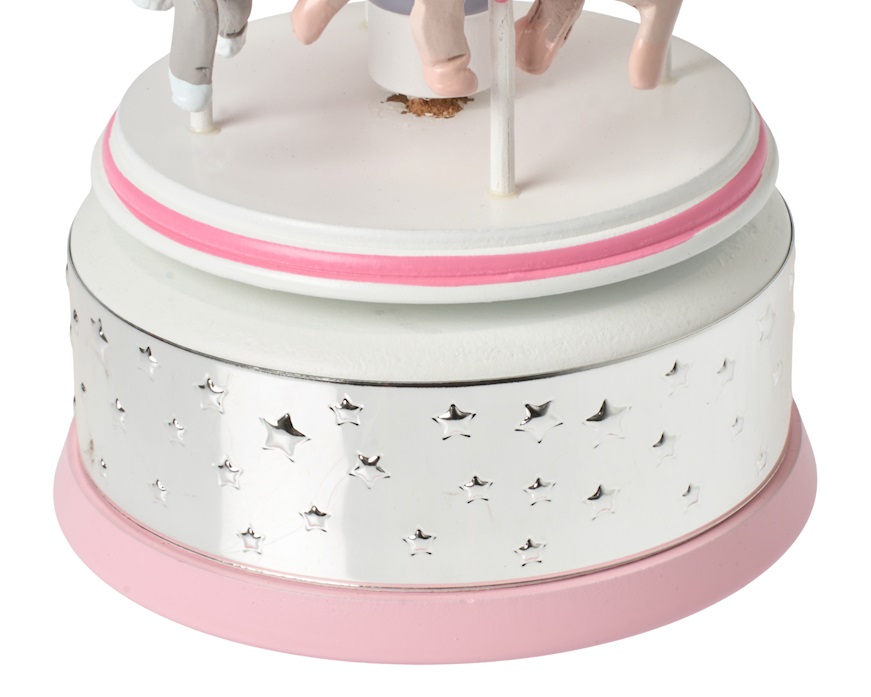 Carillon Giostra di Cavalli rosa Selezione Zanolli