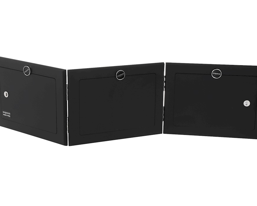 Cornice tripla Louisiana argento bilaminato Selezione Zanolli