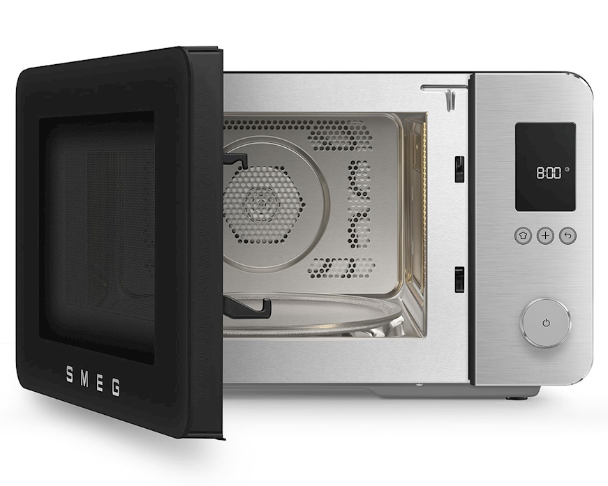 Microwave oven matt black Smeg