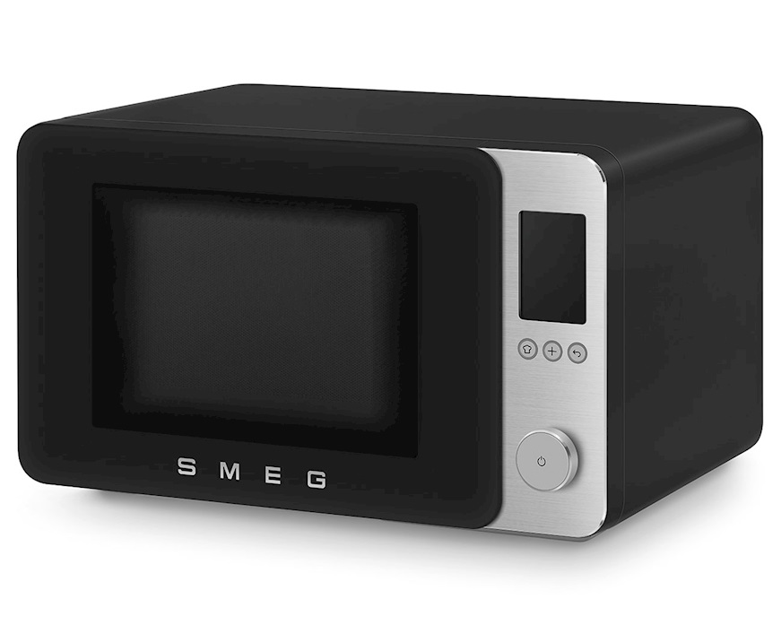Microwave oven matt black Smeg