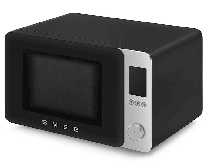 Microwave oven matt black Smeg