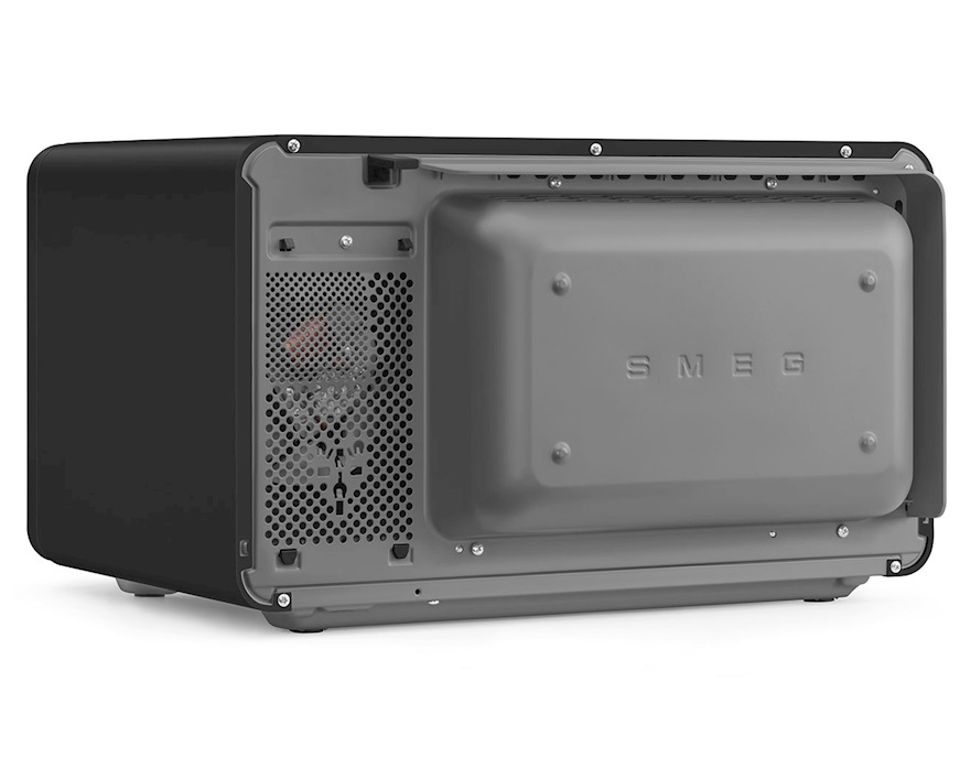 Microwave oven matt black Smeg