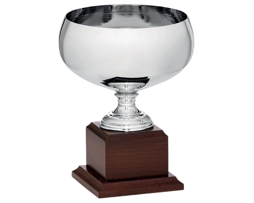 Coppa sportiva con base in legno Selezione Zanolli