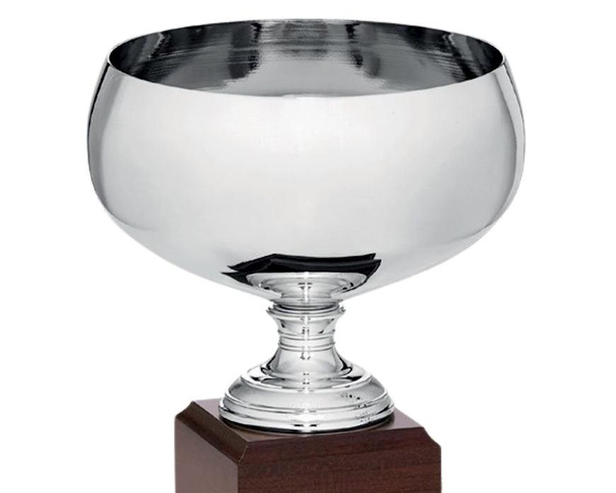 Coppa sportiva con base in legno Selezione Zanolli