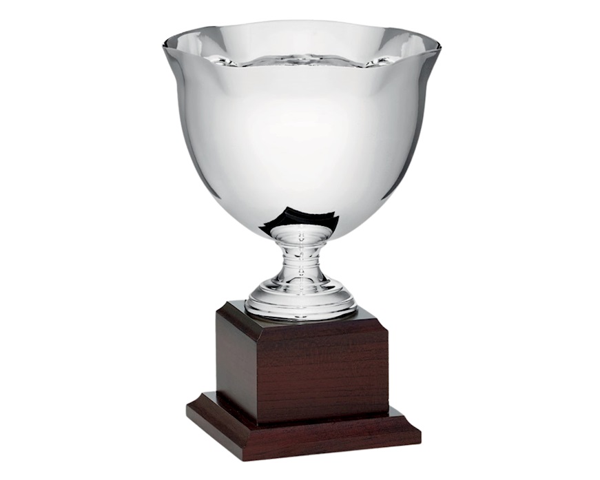 Coppa sportiva con base in legno Selezione Zanolli