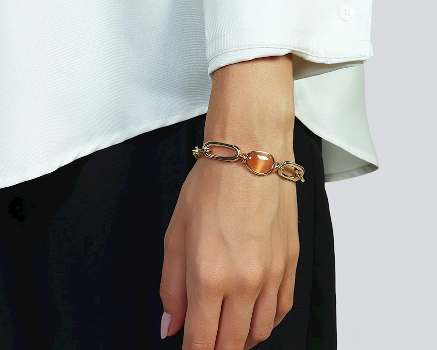 Bracelet Classica in gilded bronze Unoaerre