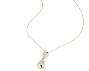 Collana ottone finitura oro con cubic zirconia Sovrani