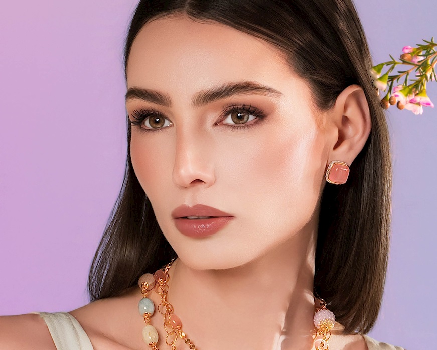 Orecchini ottone finitura oro con cubic zirconia Sovrani