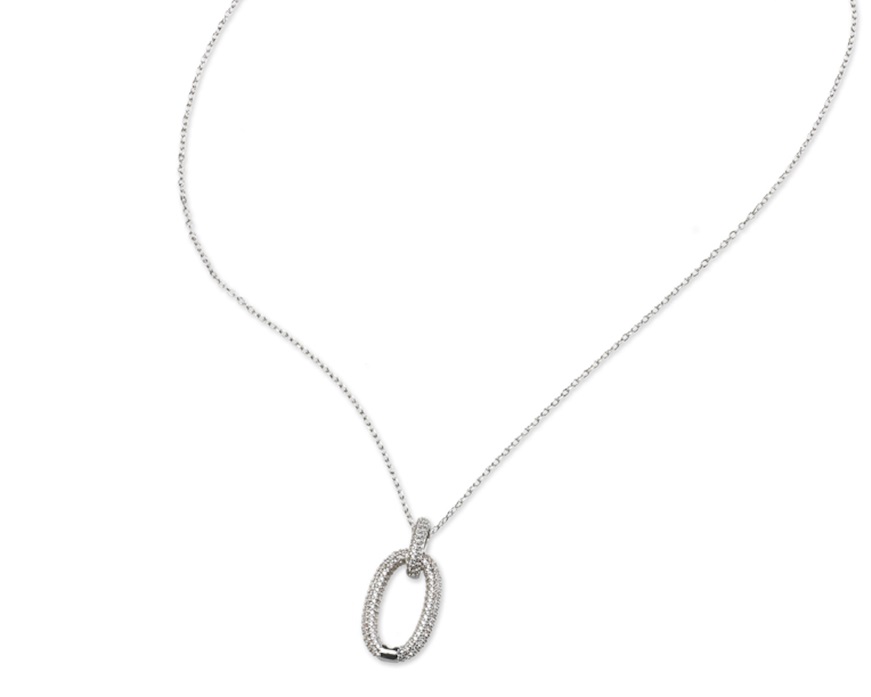 Collana ottone con cubic zirconia Sovrani