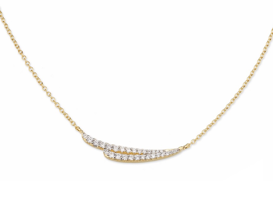 Collana argento dorato con cubic zirconia Sovrani