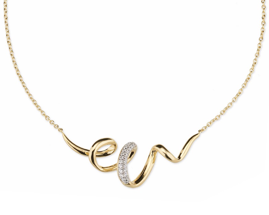 Collana argento dorato con cubic zirconia Sovrani