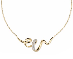 Collana argento dorato con cubic zirconia Sovrani