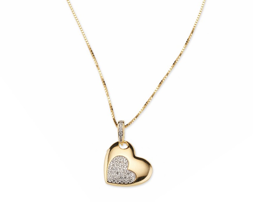 Collana argento dorato con cubic zirconia Sovrani