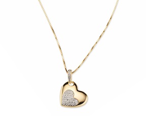 Collana argento dorato con cubic zirconia Sovrani