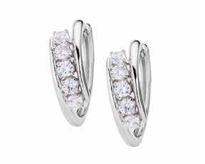 Orecchini argento con cubic zirconia Sovrani