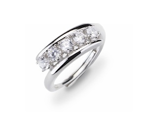 Anello argento con cubic zirconia Sovrani