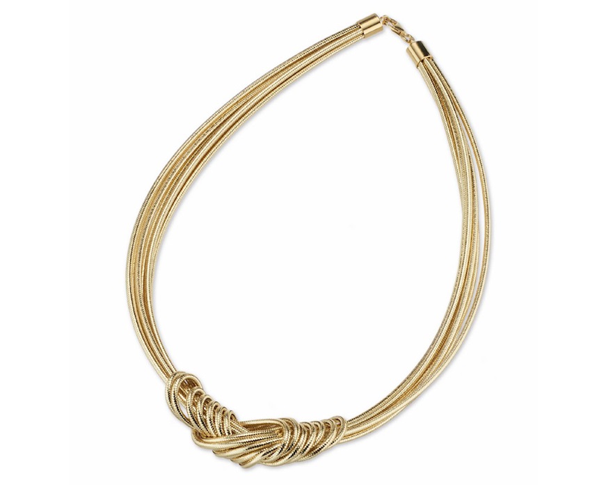 Collana Nodo in lurex dorato Sovrani