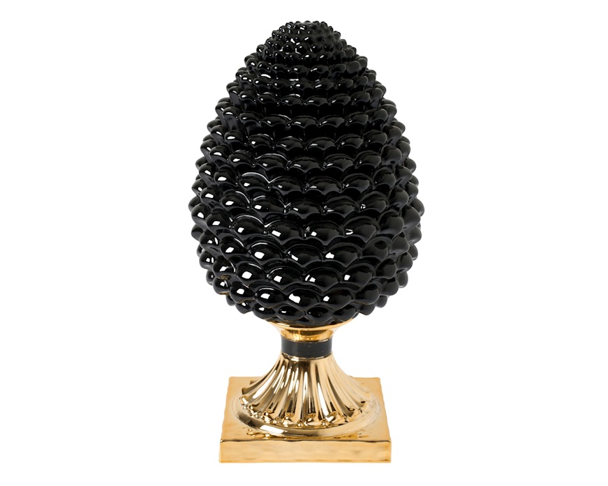 Pine cone black and gold Selezione Zanolli
