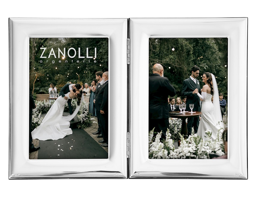 Cornice doppia Louisiana argento bilaminato Selezione Zanolli