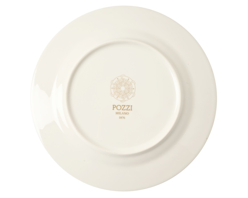 Piatto dessert Kashmir porcellana Pozzi Milano