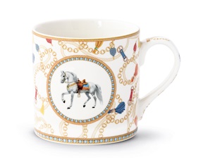 Mug Cheval porcellana Pozzi Milano