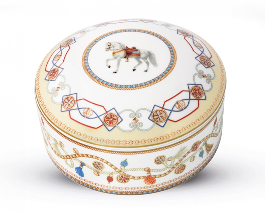 Jewelry box Cheval porcelain Pozzi Milano