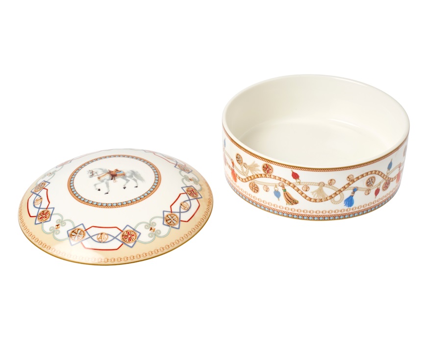 Jewelry box Cheval porcelain Pozzi Milano