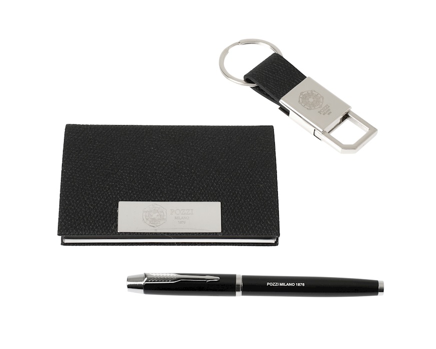 Set ufficio 5 pezzi nero Pozzi Milano