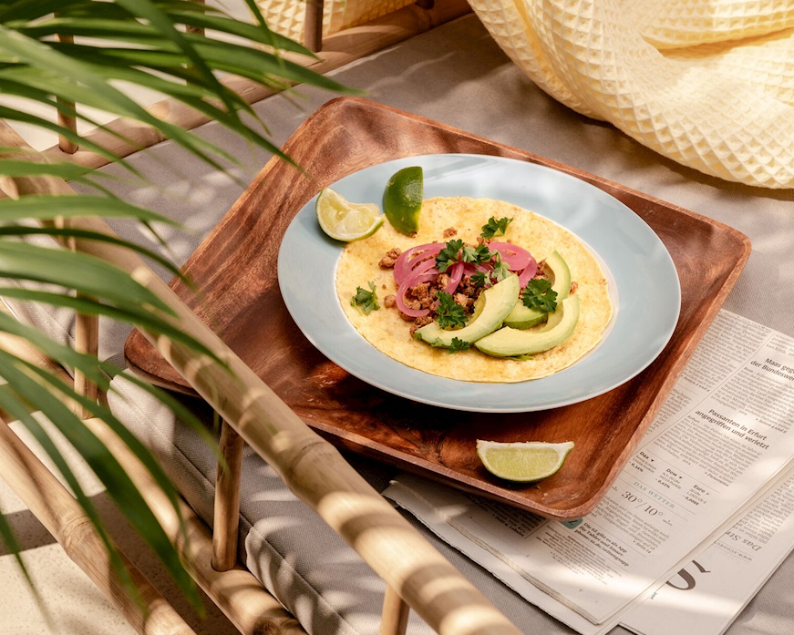 Piatto piano Sunny Day Soft Blue porcellana Thomas