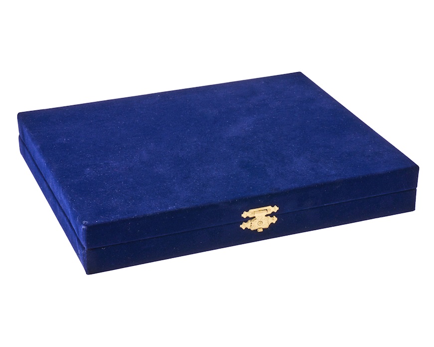 Targa silver plated con astuccio in velluto Selezione Zanolli