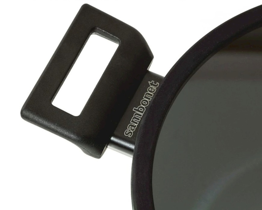 Wok Titan Pro Green with lid Sambonet