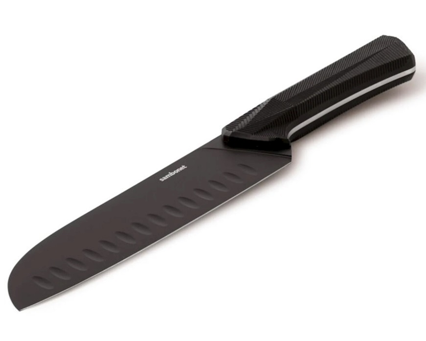 Oriental kitchen knife Black Edge steel Sambonet